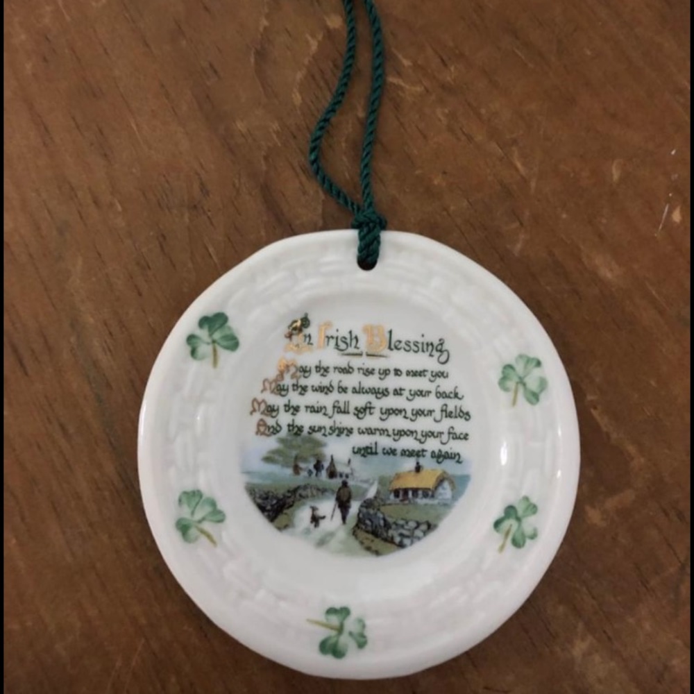 Belleek Irish Blessing ornament
